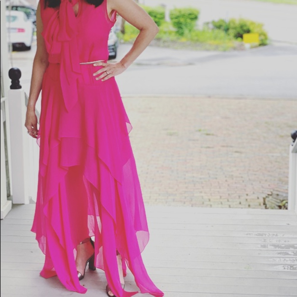 Gorgeous bright pink BCBG dress worn once!